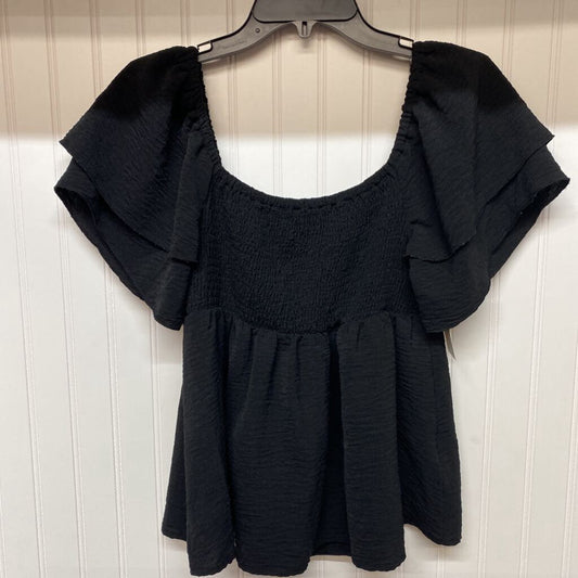 RUFFLED SLEEVE BLOUSE