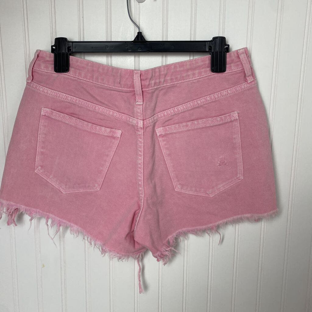 DISTRESSED DENIM SHORTS