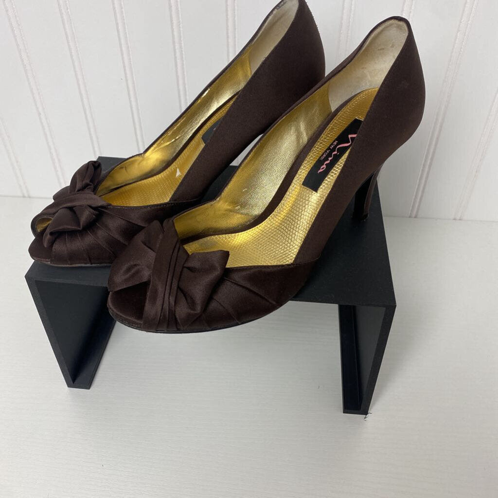 *SATIN HEELS WITH BOW AT TOE