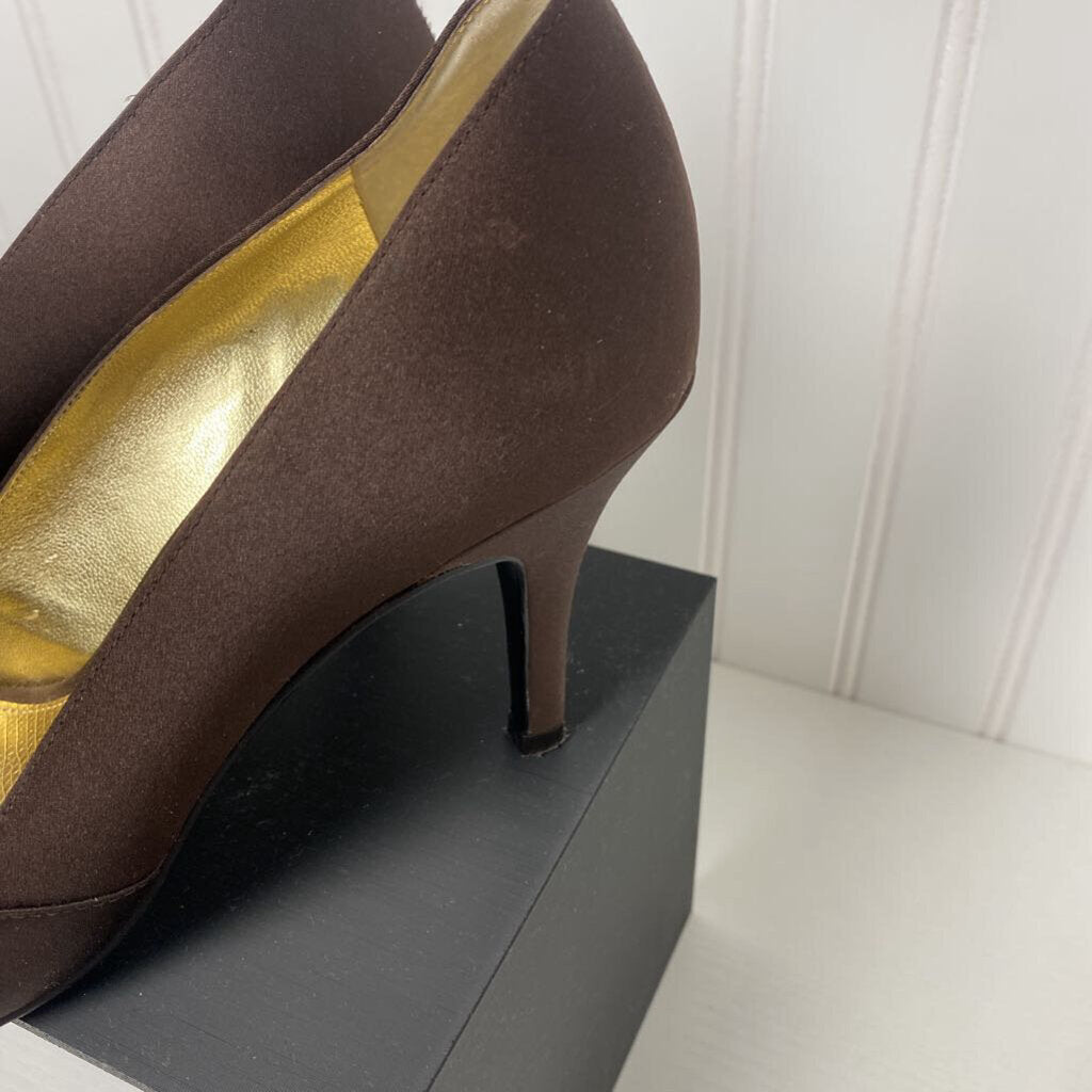 *SATIN HEELS WITH BOW AT TOE