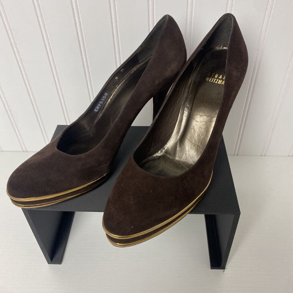 *LADIES PLATFORM SUEDE HEELS