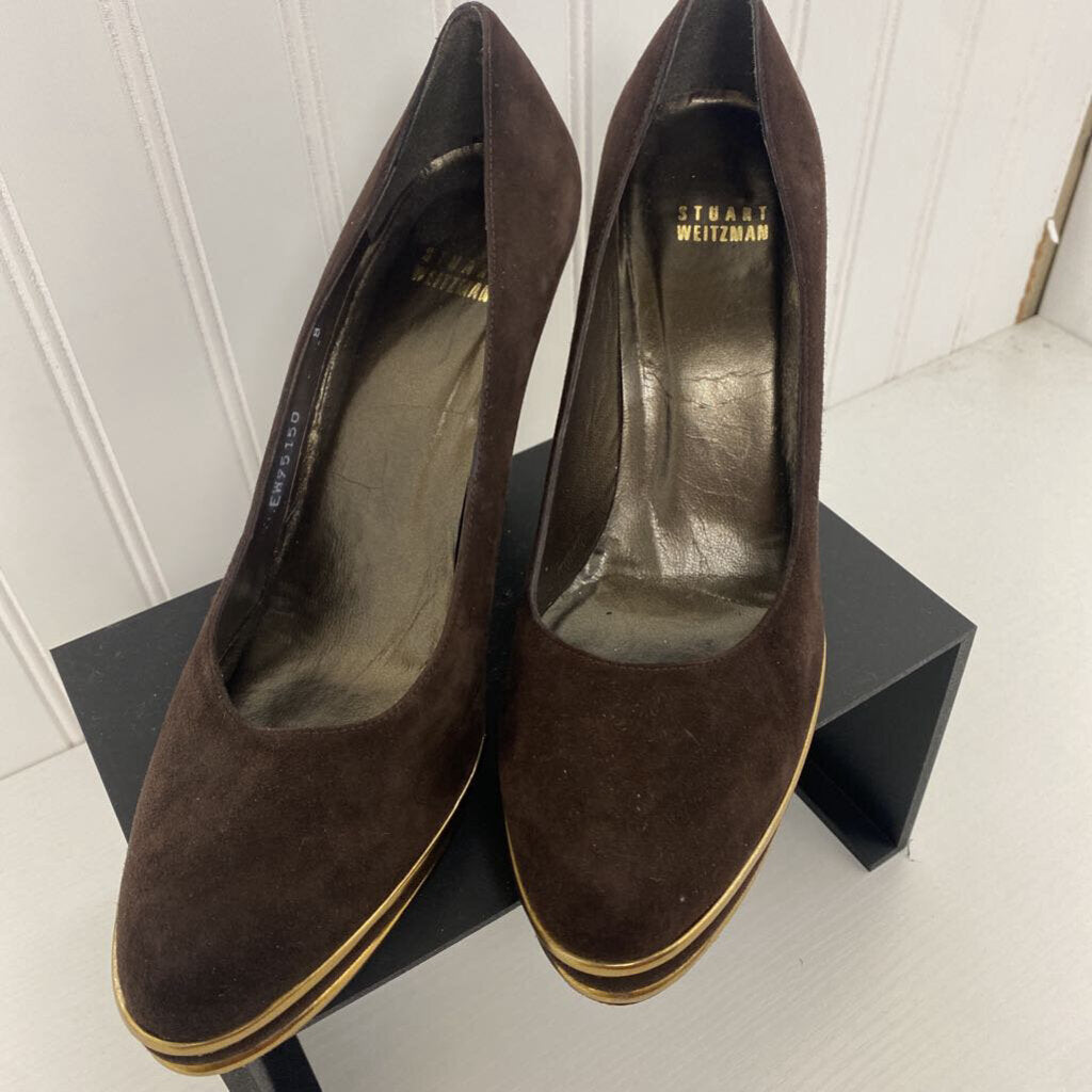 *LADIES PLATFORM SUEDE HEELS
