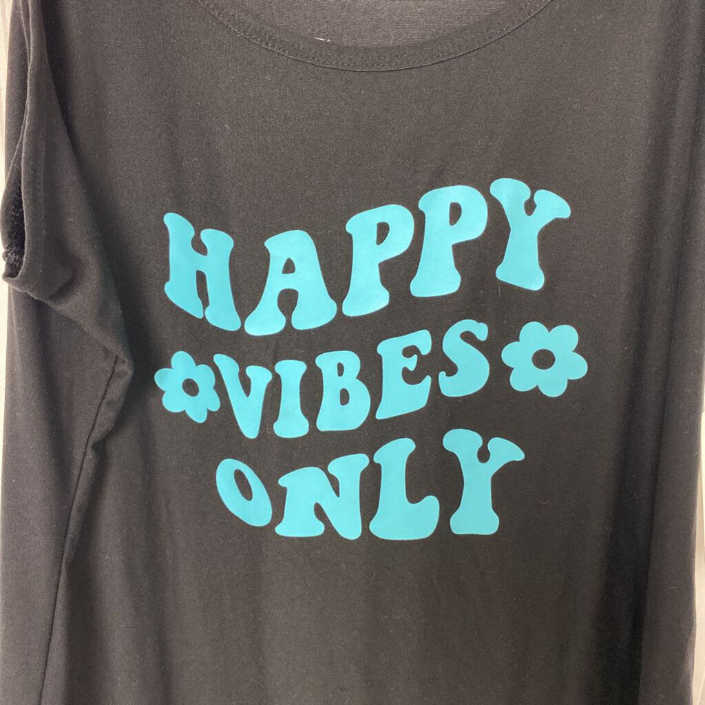 HAPPY VIBES ONLY GRAPHIC TANK