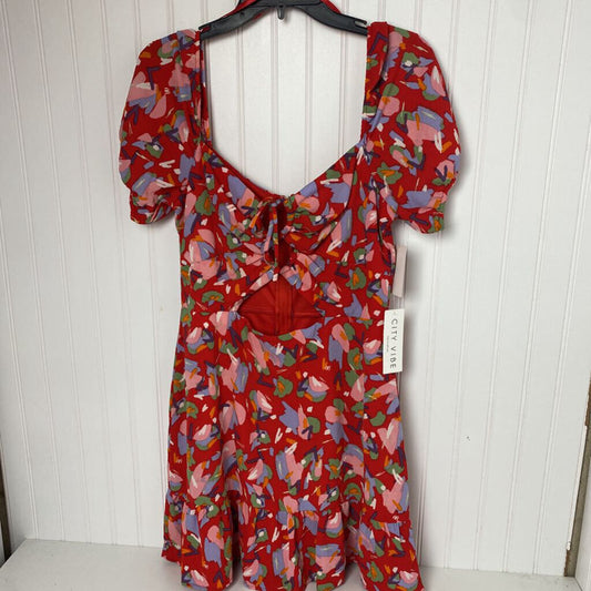FRONT TIE FLORAL DRESS