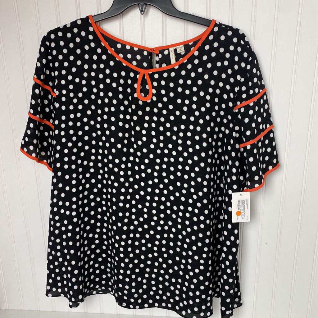 BLACK AND WHITE POLKA DOT