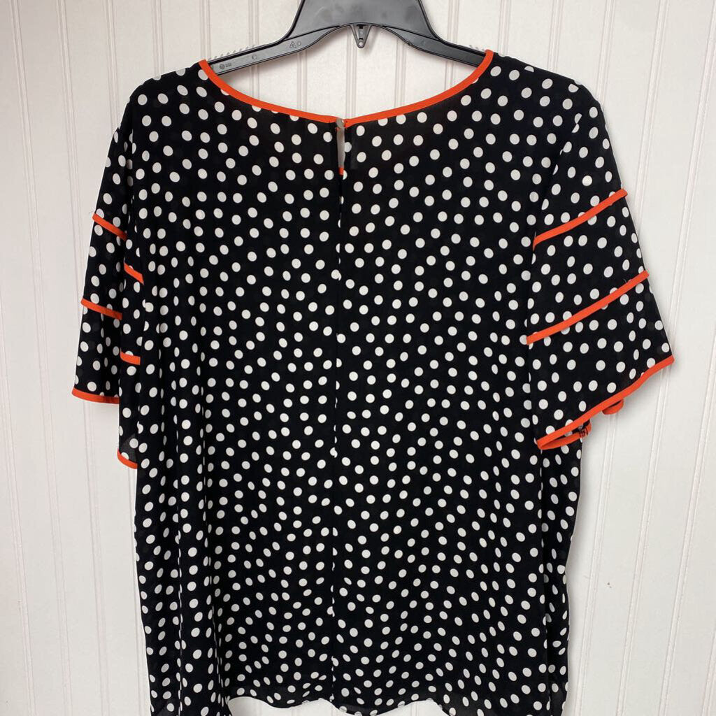 BLACK AND WHITE POLKA DOT