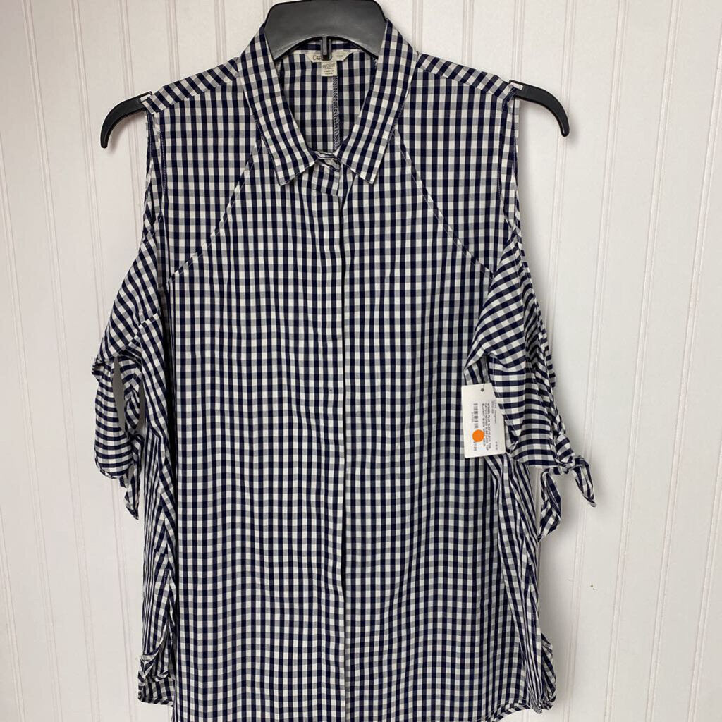CHECKED SLEEVLESS TOP