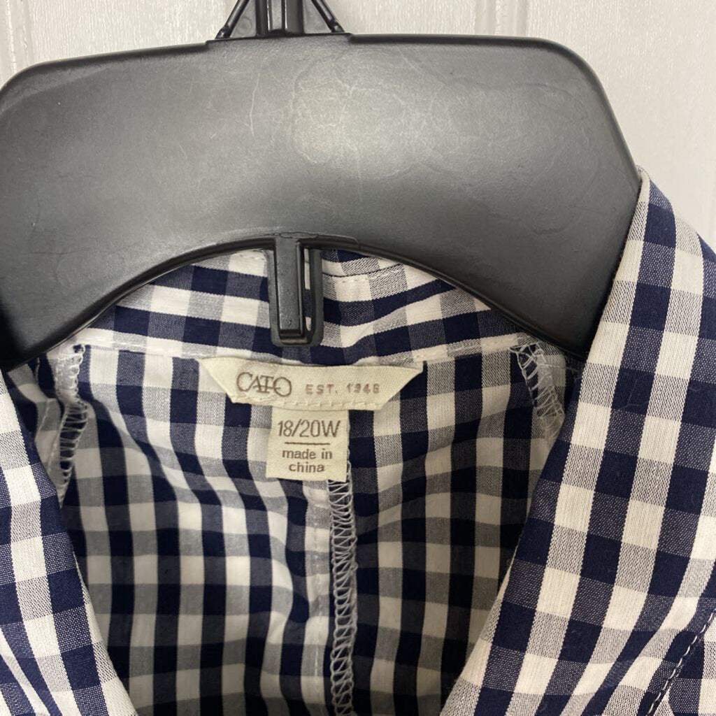 CHECKED SLEEVLESS TOP