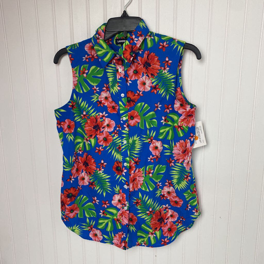 FLORAL SLEEVLESS TOP