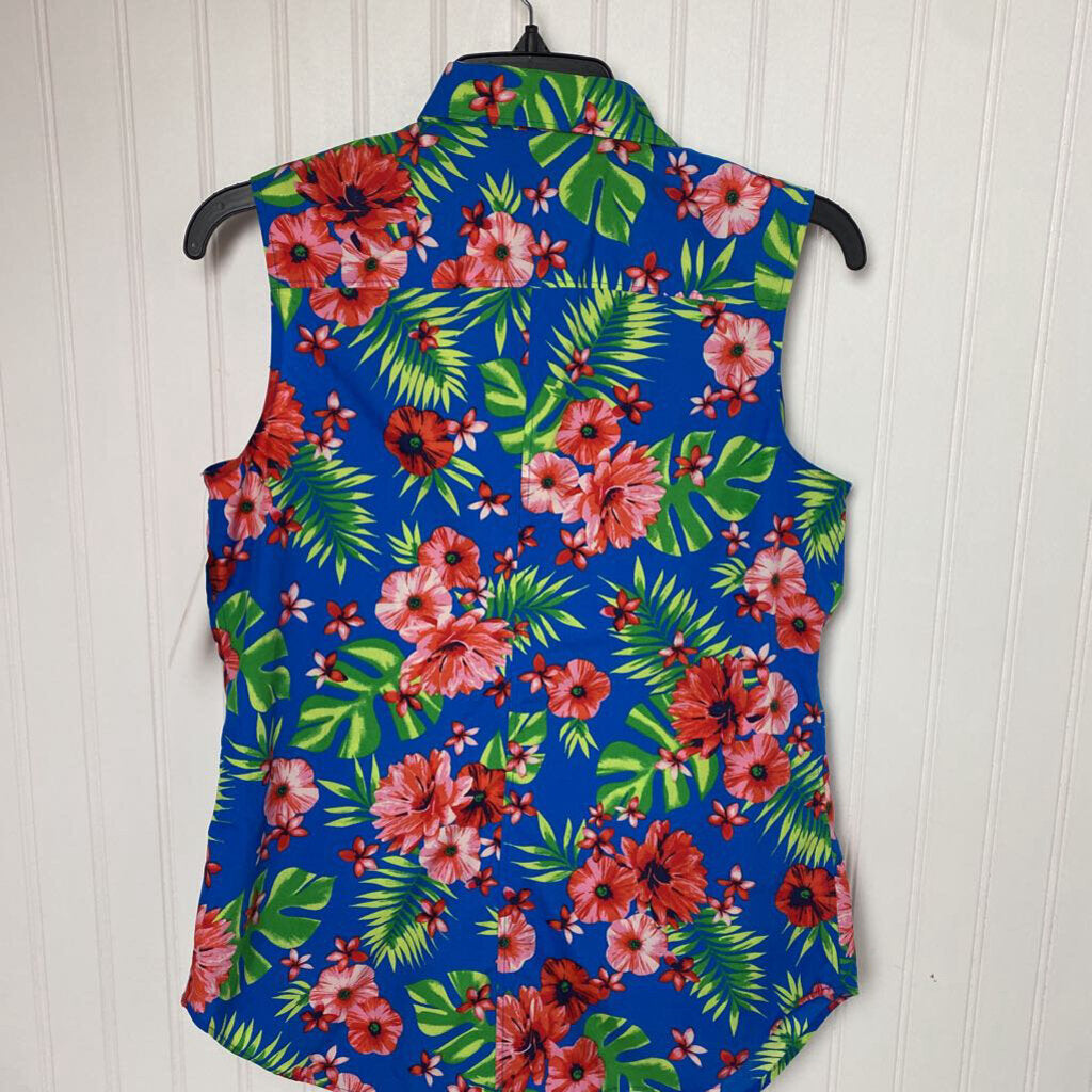 FLORAL SLEEVLESS TOP