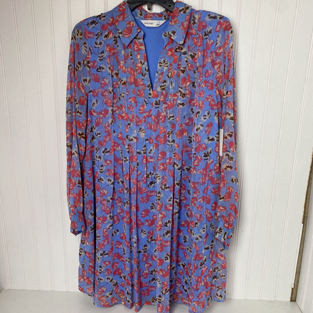 SHEAR FLORAL DRESS