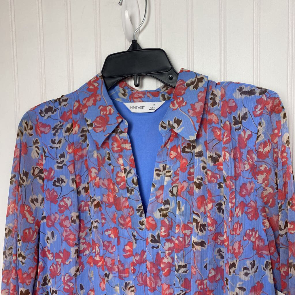 SHEAR FLORAL DRESS