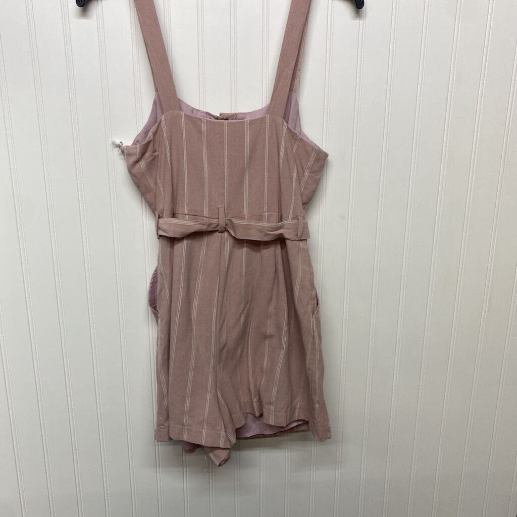 BELTED BUTTON DOWN ROMPER