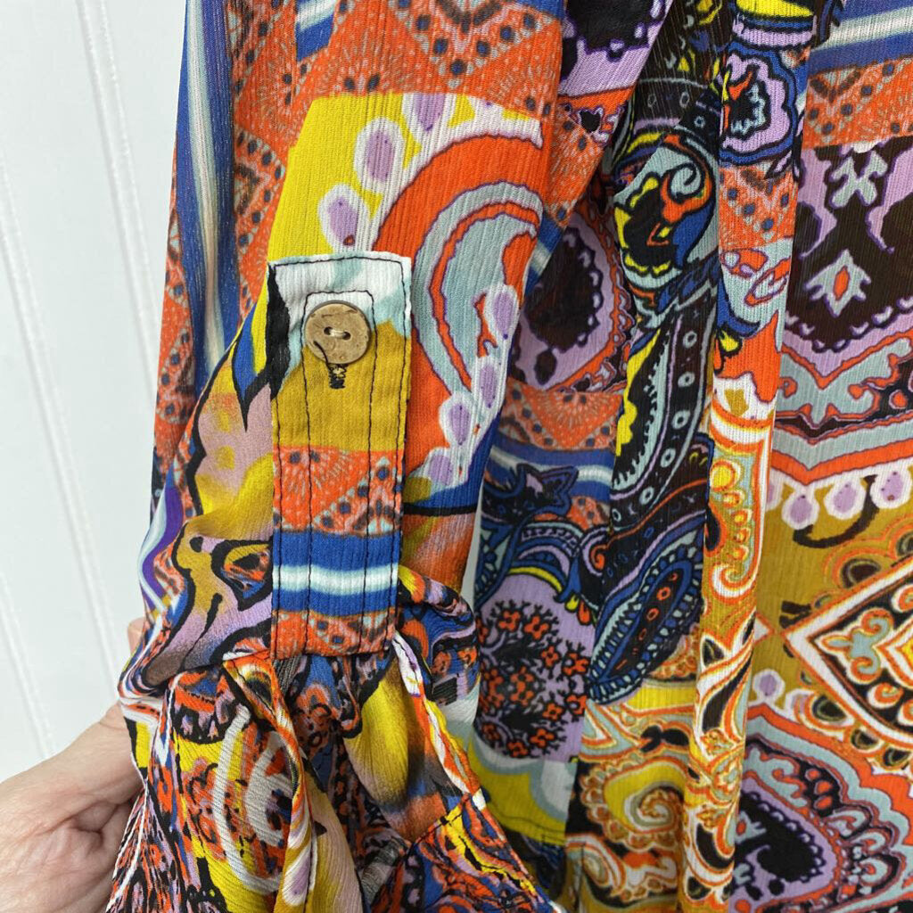 SHEAR BUTTON DOWN DRESS