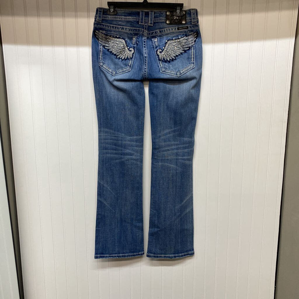 BLING POCKET WIDE LEGGED