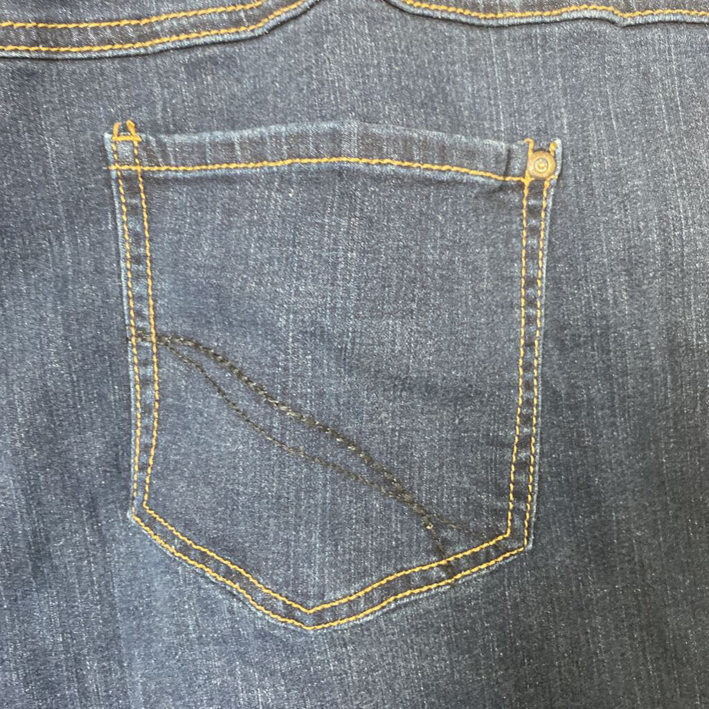 WOMENS PLUS DENIM CAPRIS