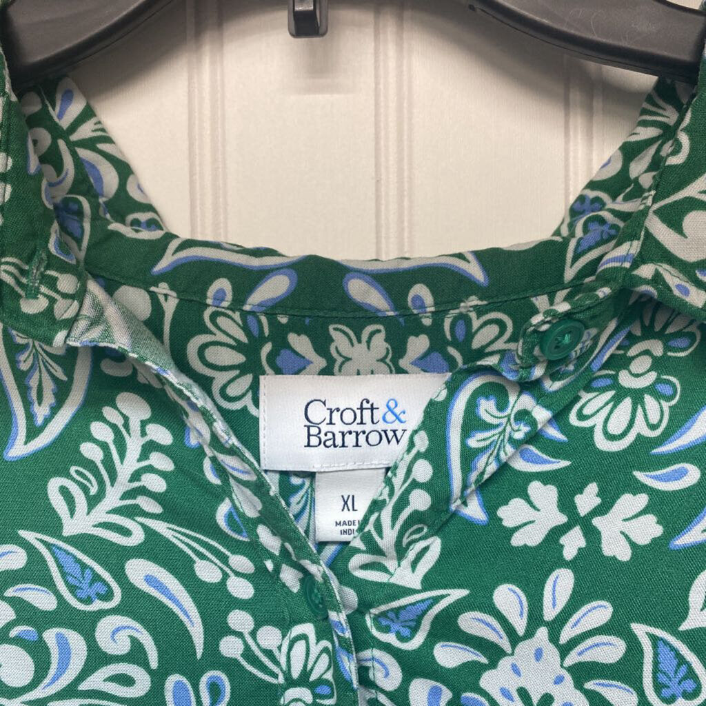 LADIES SHORT SLEEVE BUTTON UP
