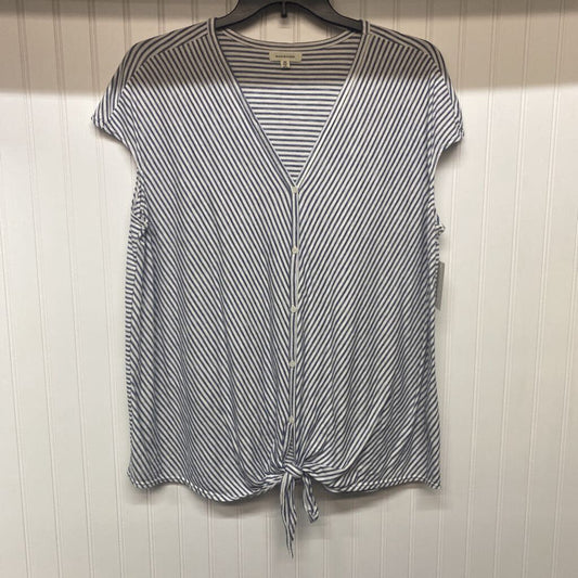 V NECK BUTTON UP KNIT TOP