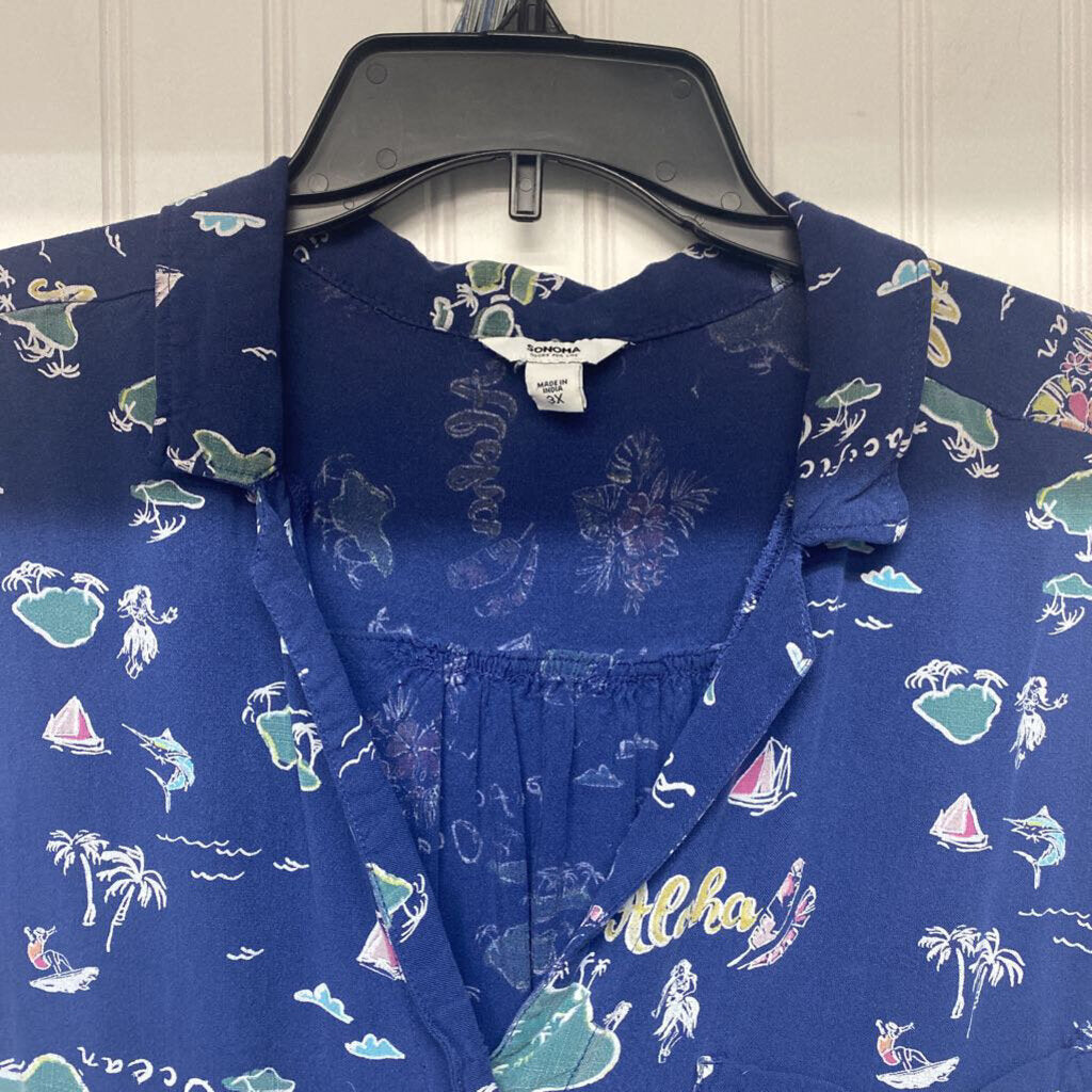 SHORT SLEEVE BUTTON UP