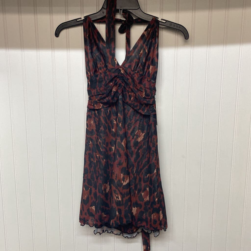 HALTER TOP ANIMAL PRINT