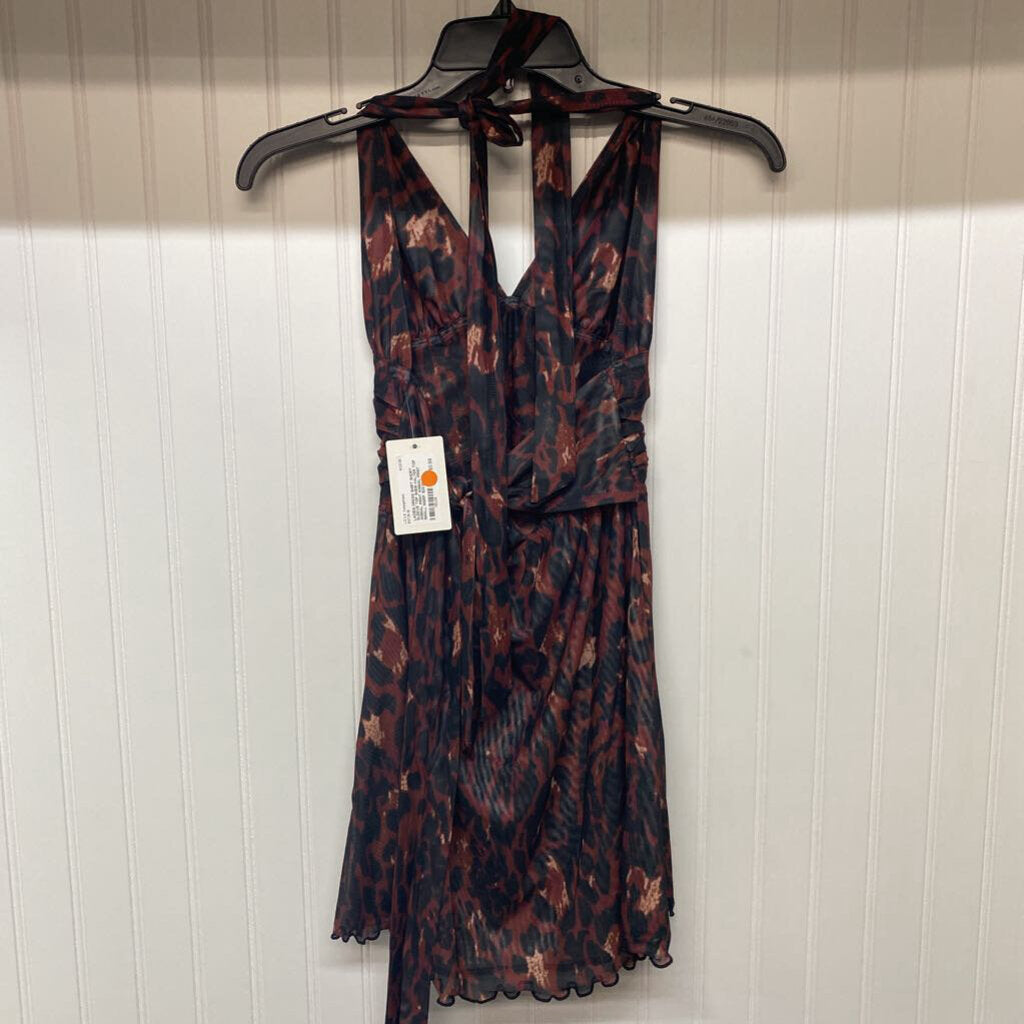 HALTER TOP ANIMAL PRINT