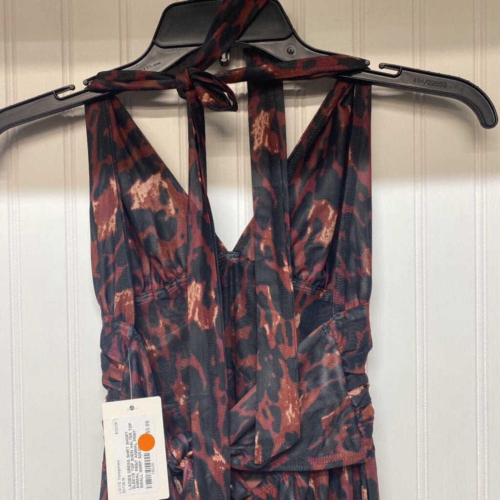 HALTER TOP ANIMAL PRINT