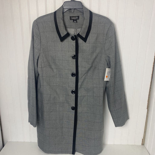 LADIES LONG PLAID BLAZER