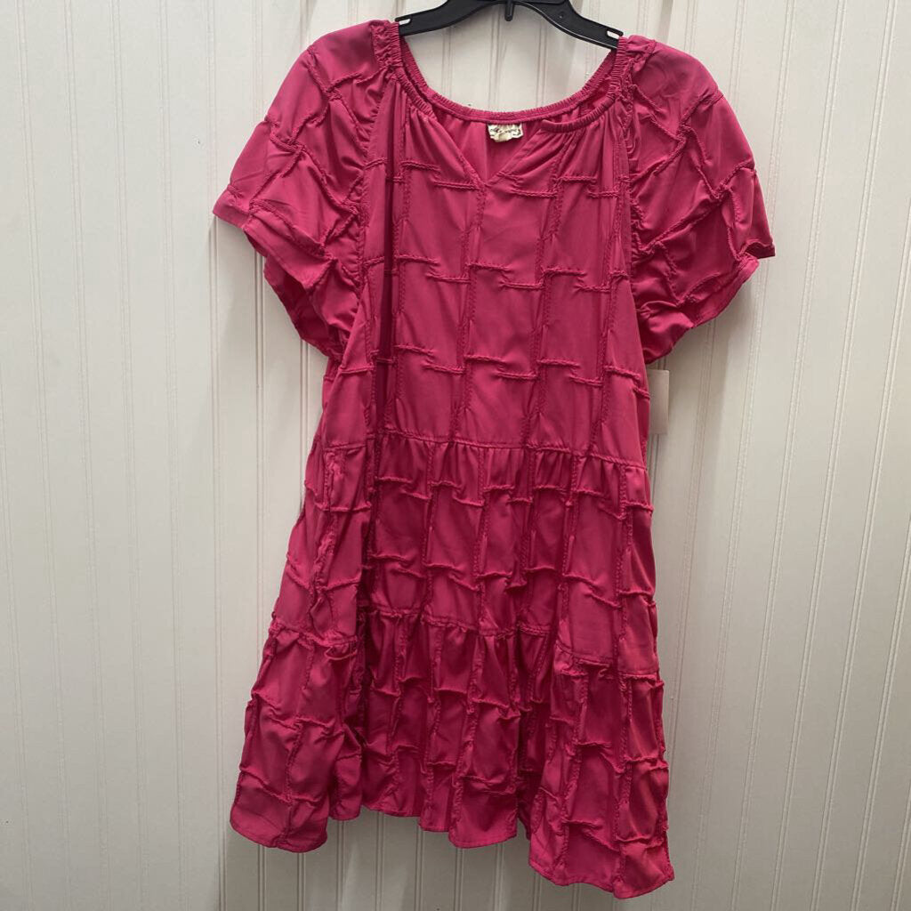 PINK RUFFLE DRESS