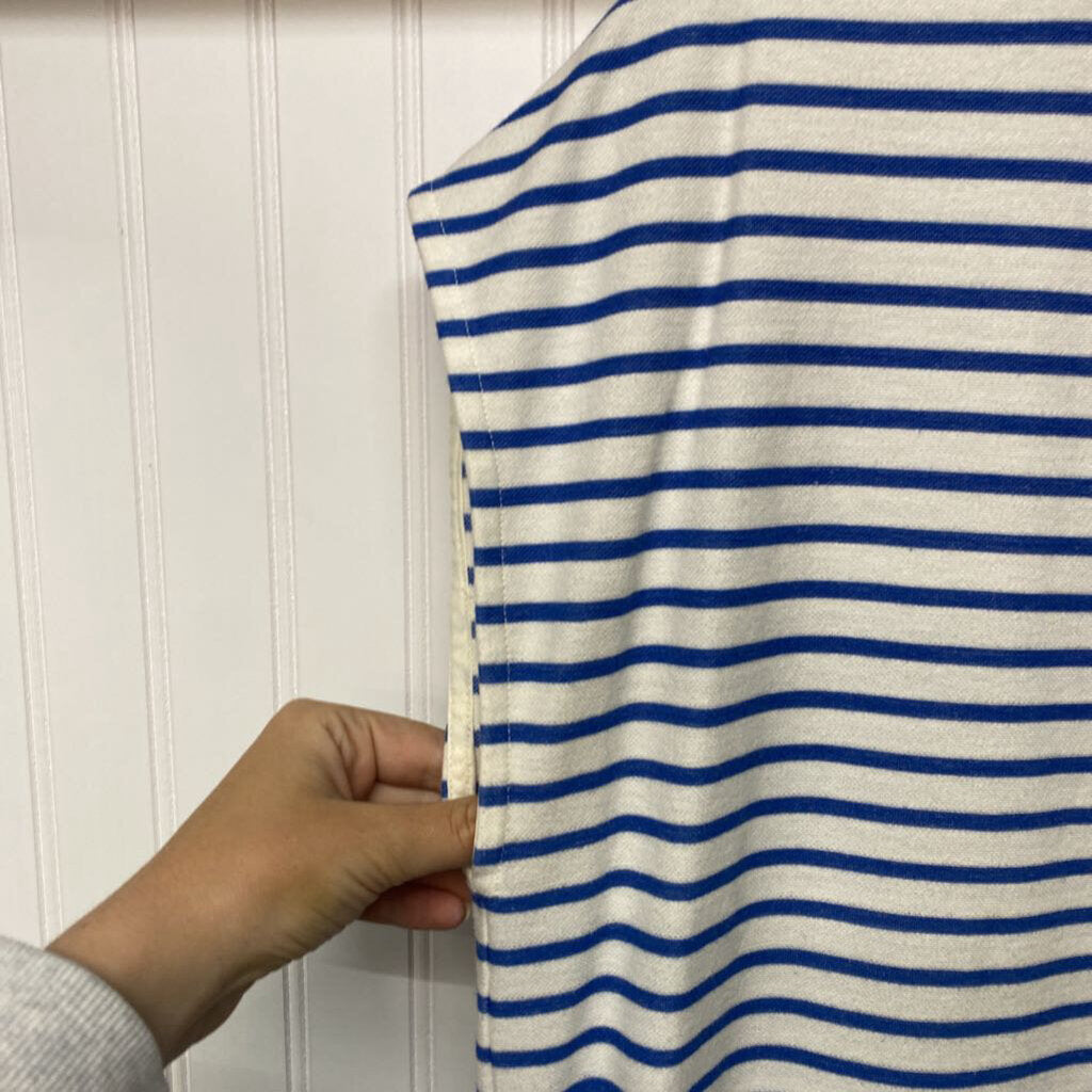 *J. CREW SUMMER STRIPE DRESS VNECK