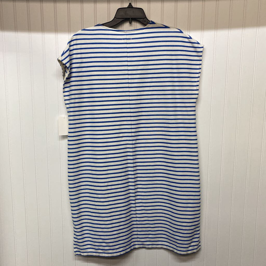 *J. CREW SUMMER STRIPE DRESS VNECK