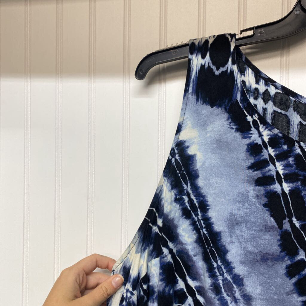 BLUE TYE DYE DRESS