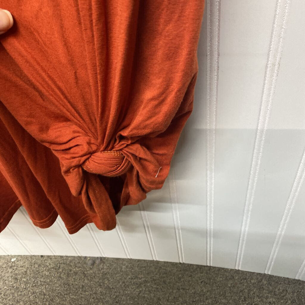 ORANGE SHIRT DRESS