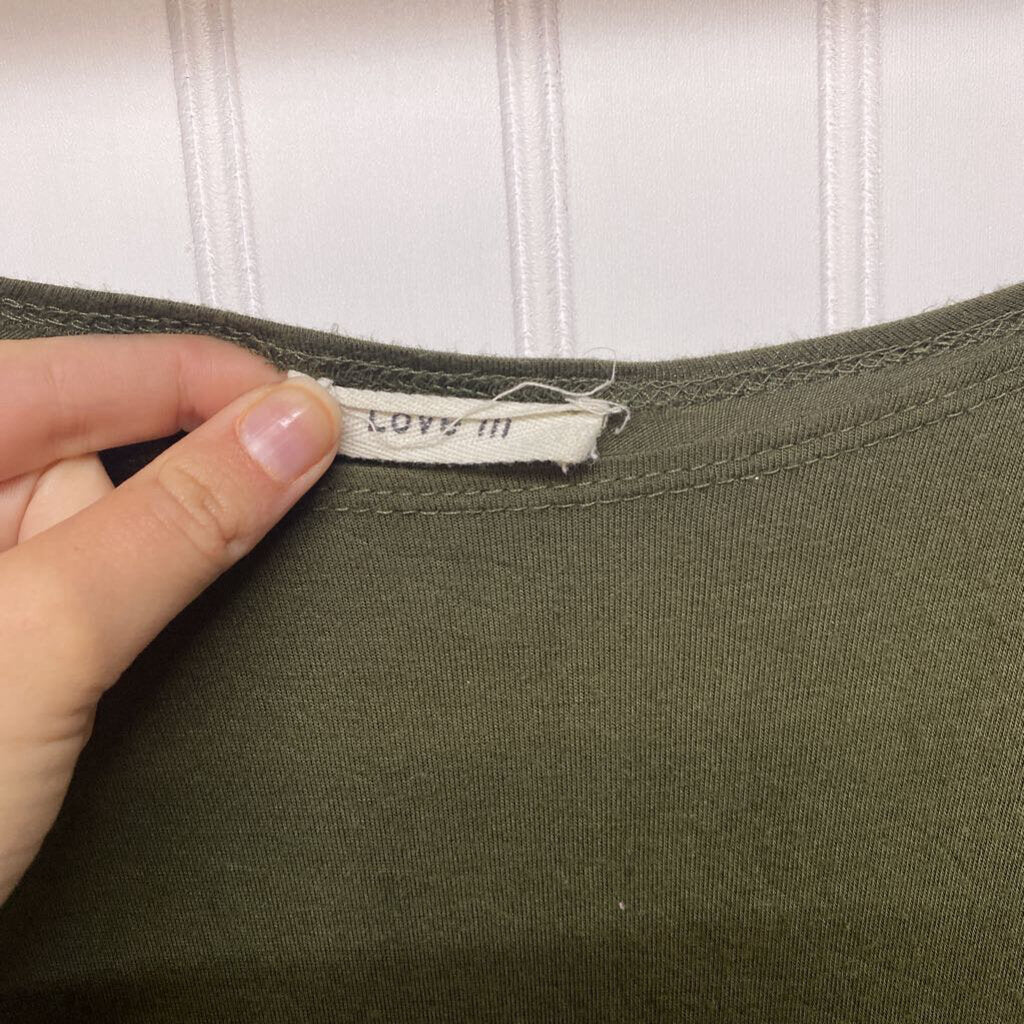 OLIVE SHIRT DRESS
