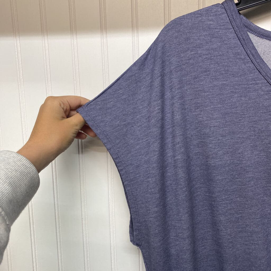 GRAY DRAWSTRING DRESS