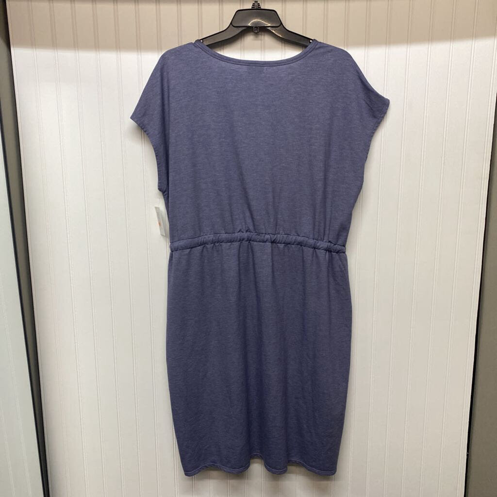 GRAY DRAWSTRING DRESS