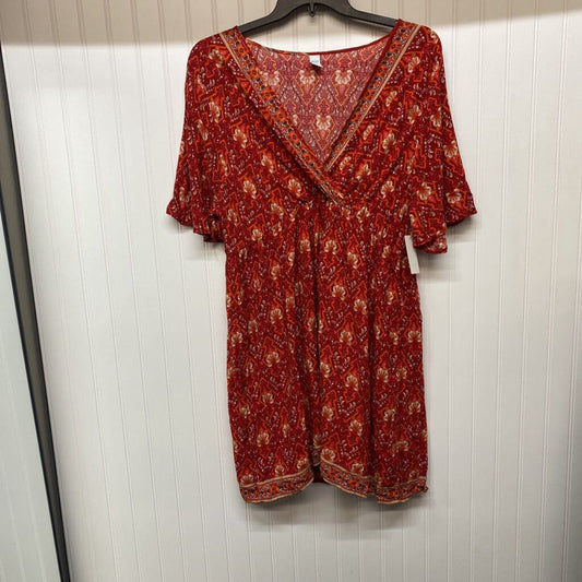 RED COVER UP DRESS