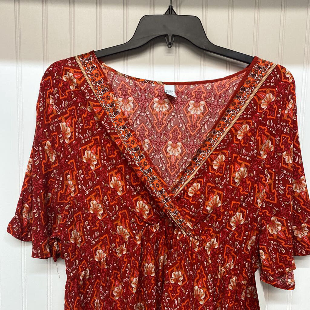 RED COVER UP DRESS