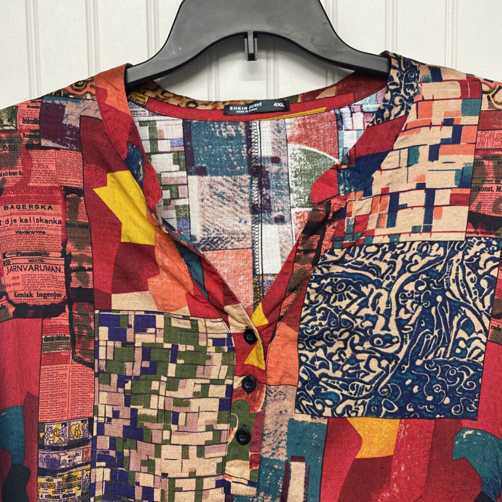 PATCHWORK SHORT DRESS