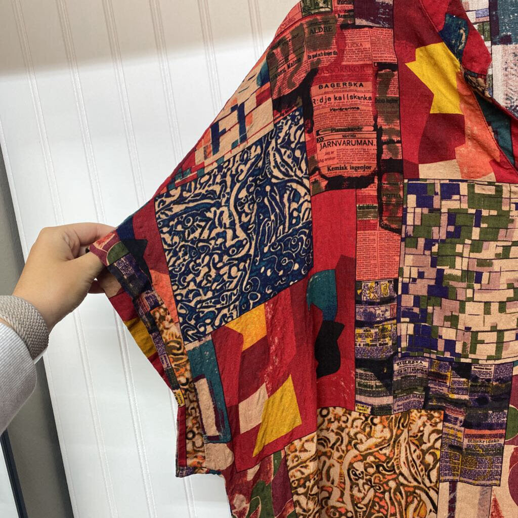 PATCHWORK SHORT DRESS