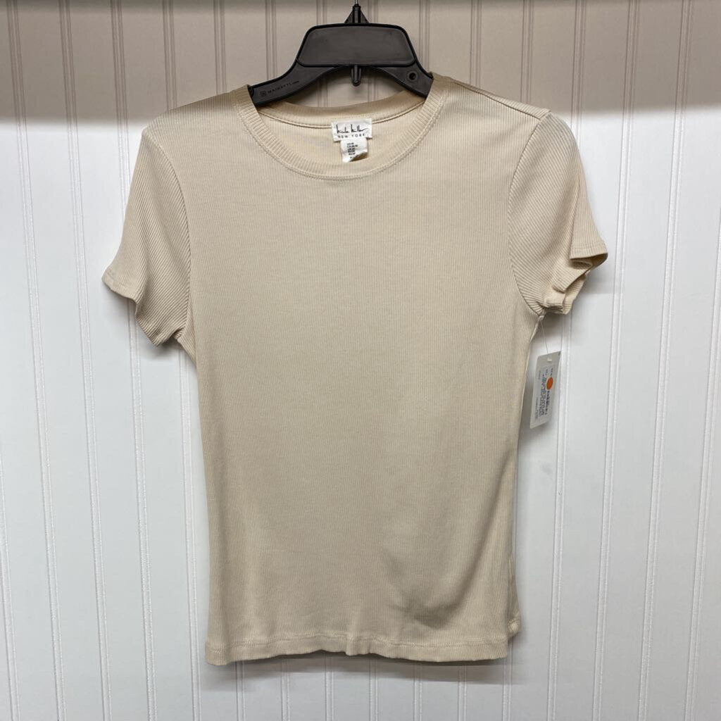 *SHORT SLEEVE BASIC RIBBED TEE