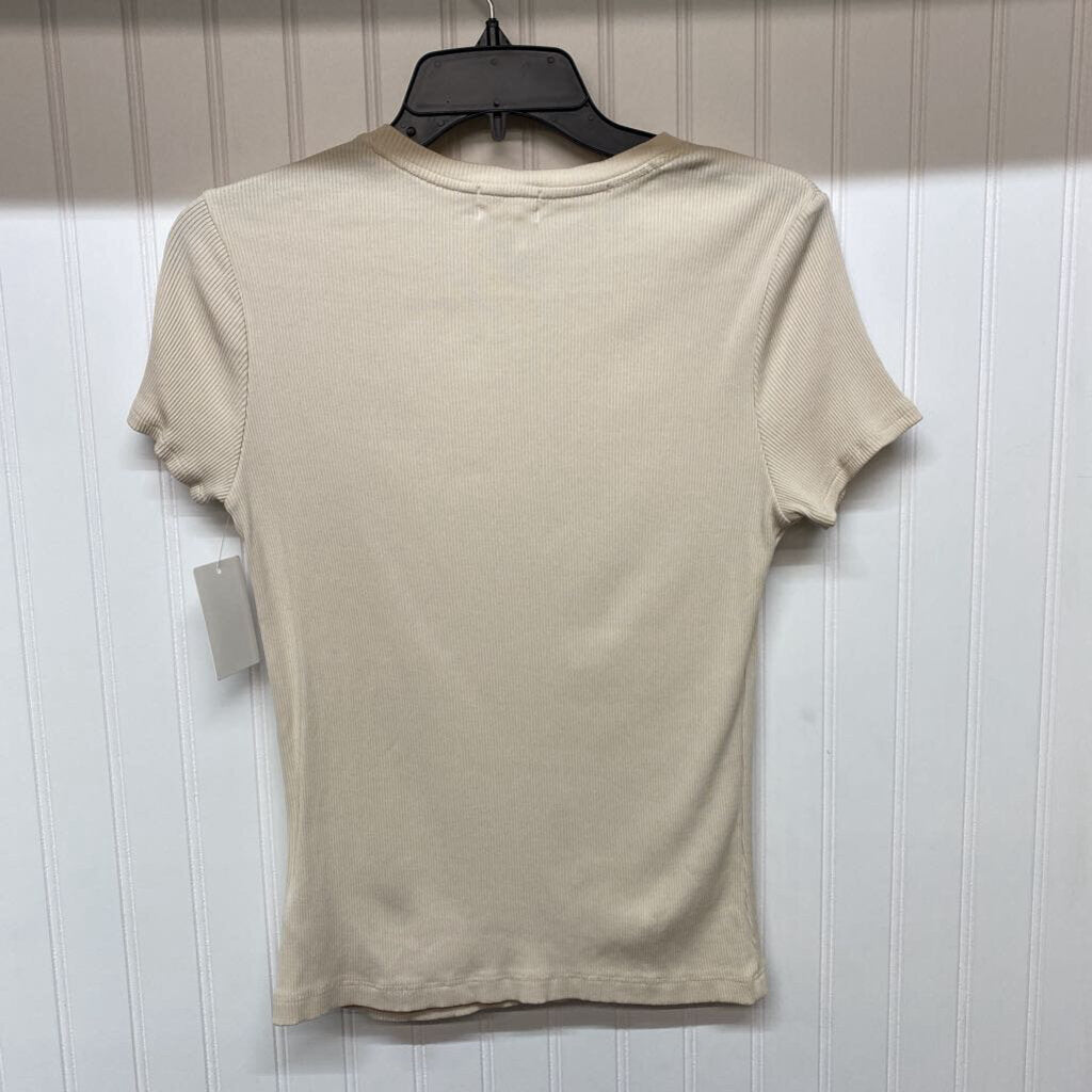 *SHORT SLEEVE BASIC RIBBED TEE