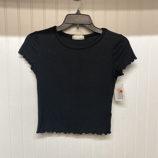 *SHORT SLEEVE BASIC RIBBED CROPPED TEE