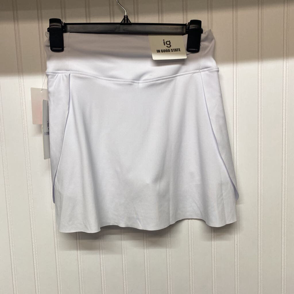 *WHITE ACTIVE SKORT