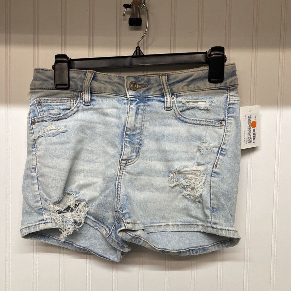 *DENIM DISTRESSED CUT OFF SHORTS