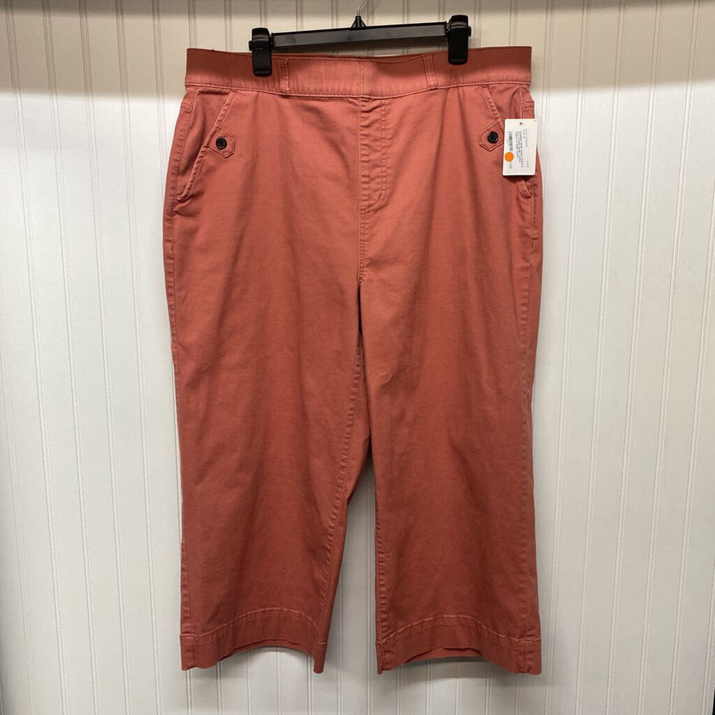 COLRED DENIM CAPRIS