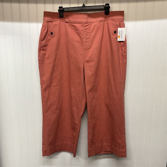 COLRED DENIM CAPRIS