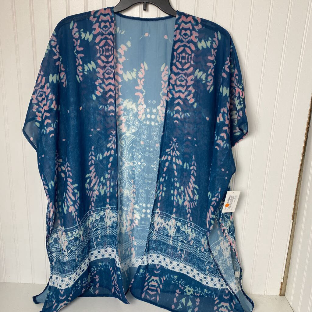 SHORT SLEEVE OPEN FRONT CARDIGAN