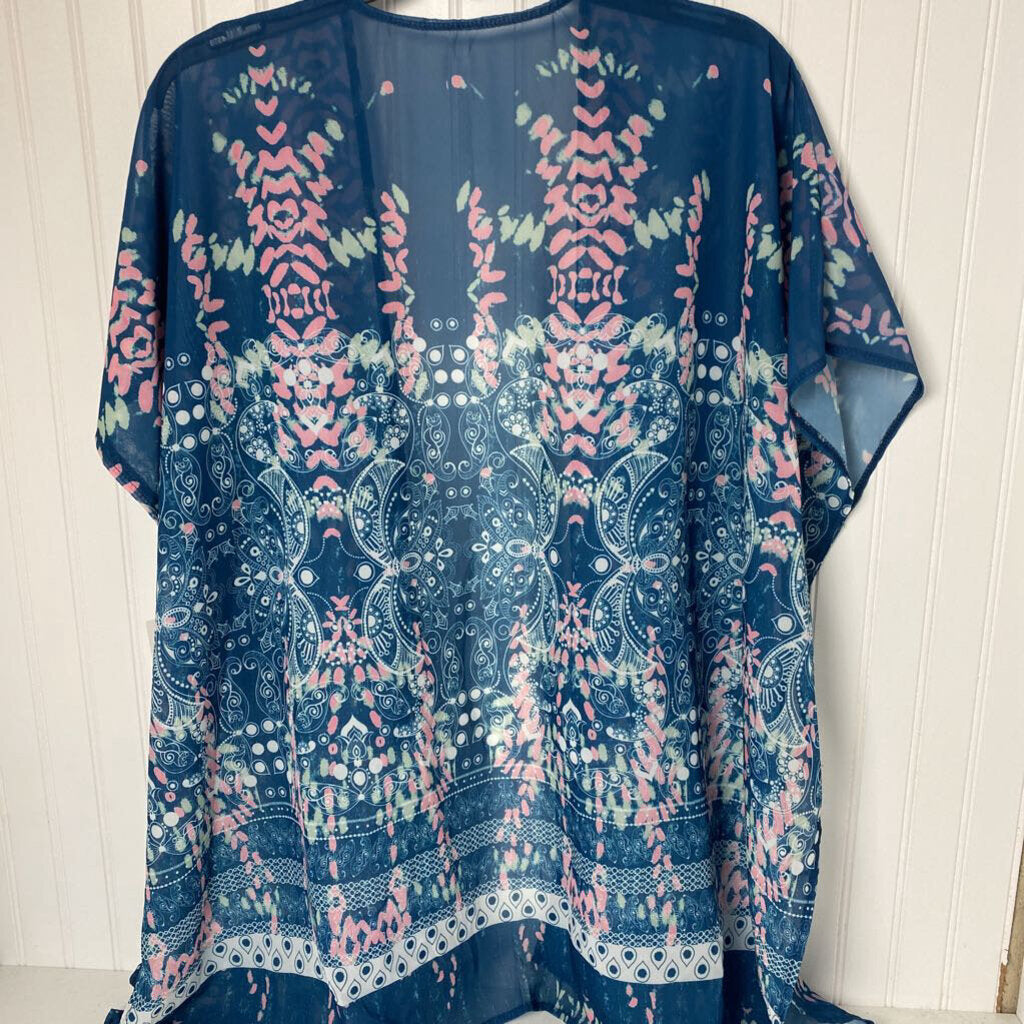 SHORT SLEEVE OPEN FRONT CARDIGAN