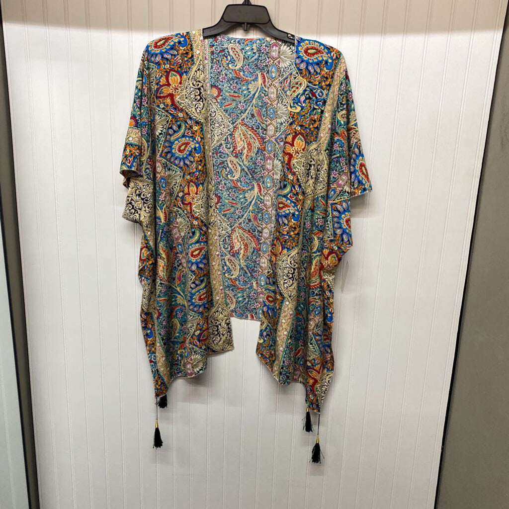 SHORT SLEEVE OPEN FRONT CARDIGAN