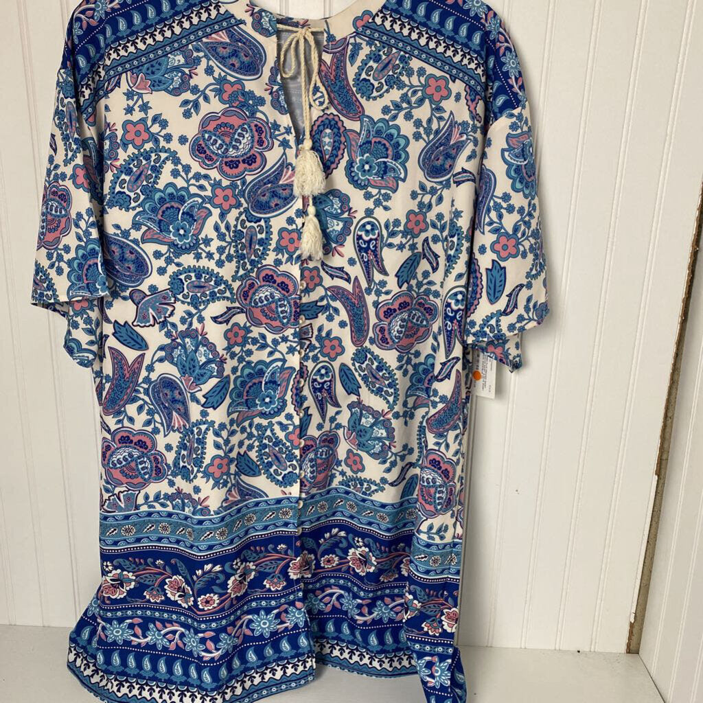 SHORT SLEEVE SHORT DRESS